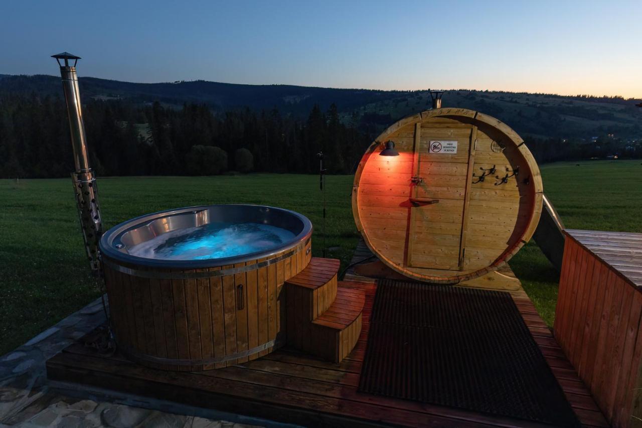 Witowianskie Domki Z Kominkiem, Jacuzzi I Sauna Dzianisz Eksteriør billede