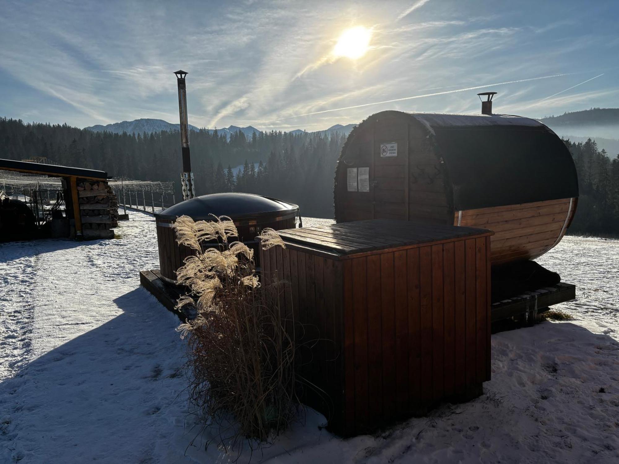 Witowianskie Domki Z Kominkiem, Jacuzzi I Sauna Dzianisz Eksteriør billede